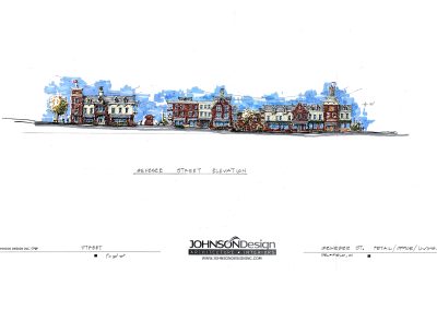 A marker rendering of genesee street project