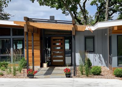 entry way to modern home