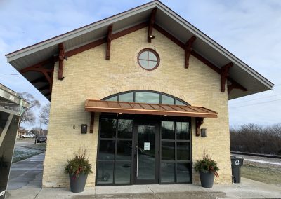 entry way to refurbished rail depot
