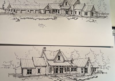 two of our marker and pen renderings